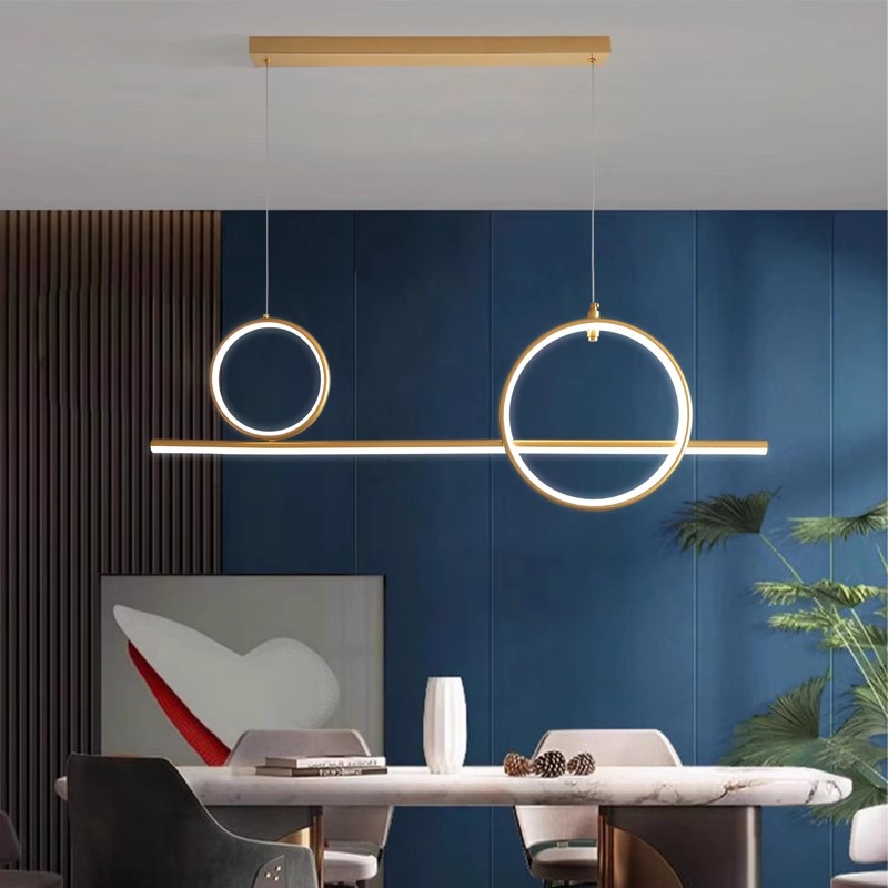 意大利设计师现代简约创意餐桌极简长条餐厅吊灯饭厅吧台前台橱窗