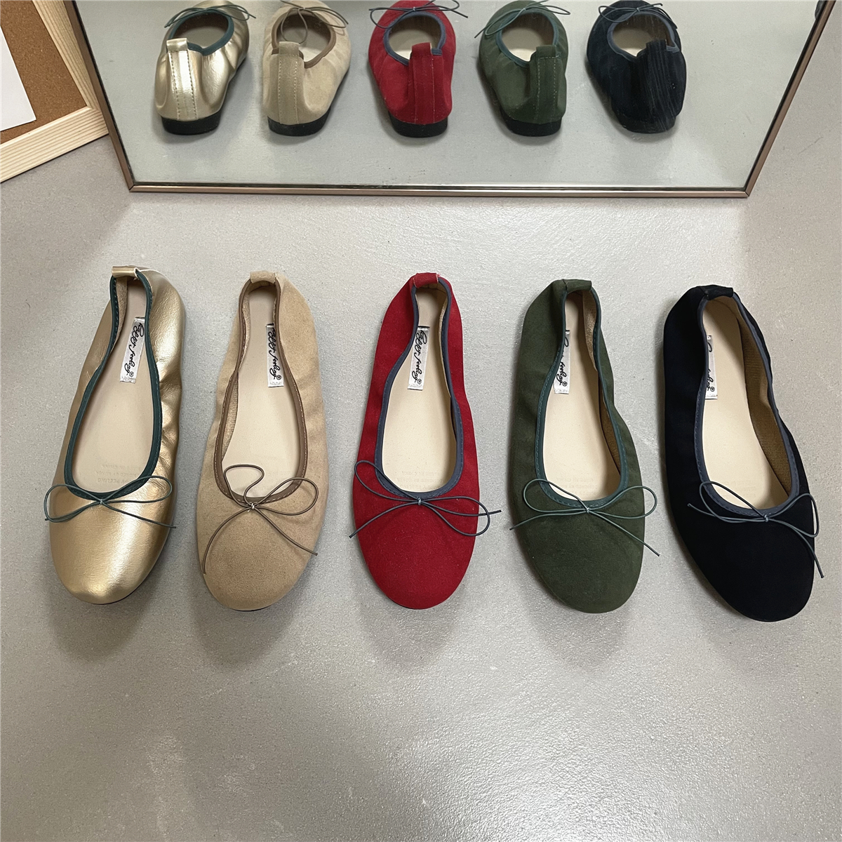 超软底小红鞋法式蝴蝶结气质温柔芭蕾舞鞋女蛋卷瓢鞋平底仙女单鞋