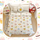 可爱jellycat牛奶绒毛毯奶牛猫可水洗居家沙发毯办公室空调午休毯