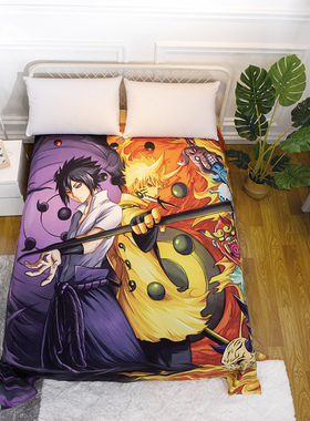 来图定制diy火影忍者床单单件鸣人佐助春季薄款宿舍单人被单学生