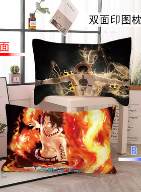 来图定制卡通海贼王动漫枕套学生儿童宿舍枕头套单个DIY路飞男孩