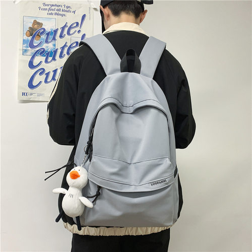 书包双肩潮ins韩版原宿ulzzang高中学生初中生双肩包简约潮酷背包