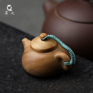 石瓢壶把把壶文玩手把件把玩物印度老山檀香工艺品手工随身钥匙扣