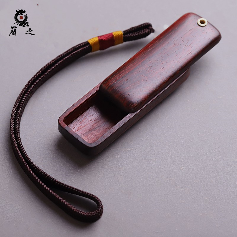 印度小叶紫檀随身便携旅行线香盒