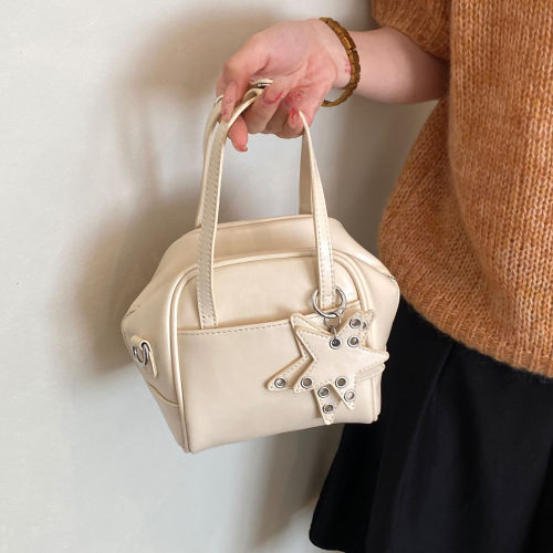 韩系时尚星手提包女2026夏季新款简约百搭通勤吐司包流行单肩包