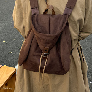 女式 小众设计感时尚 2025冬季 新款 双肩包包 气质洋气百搭休闲韩版