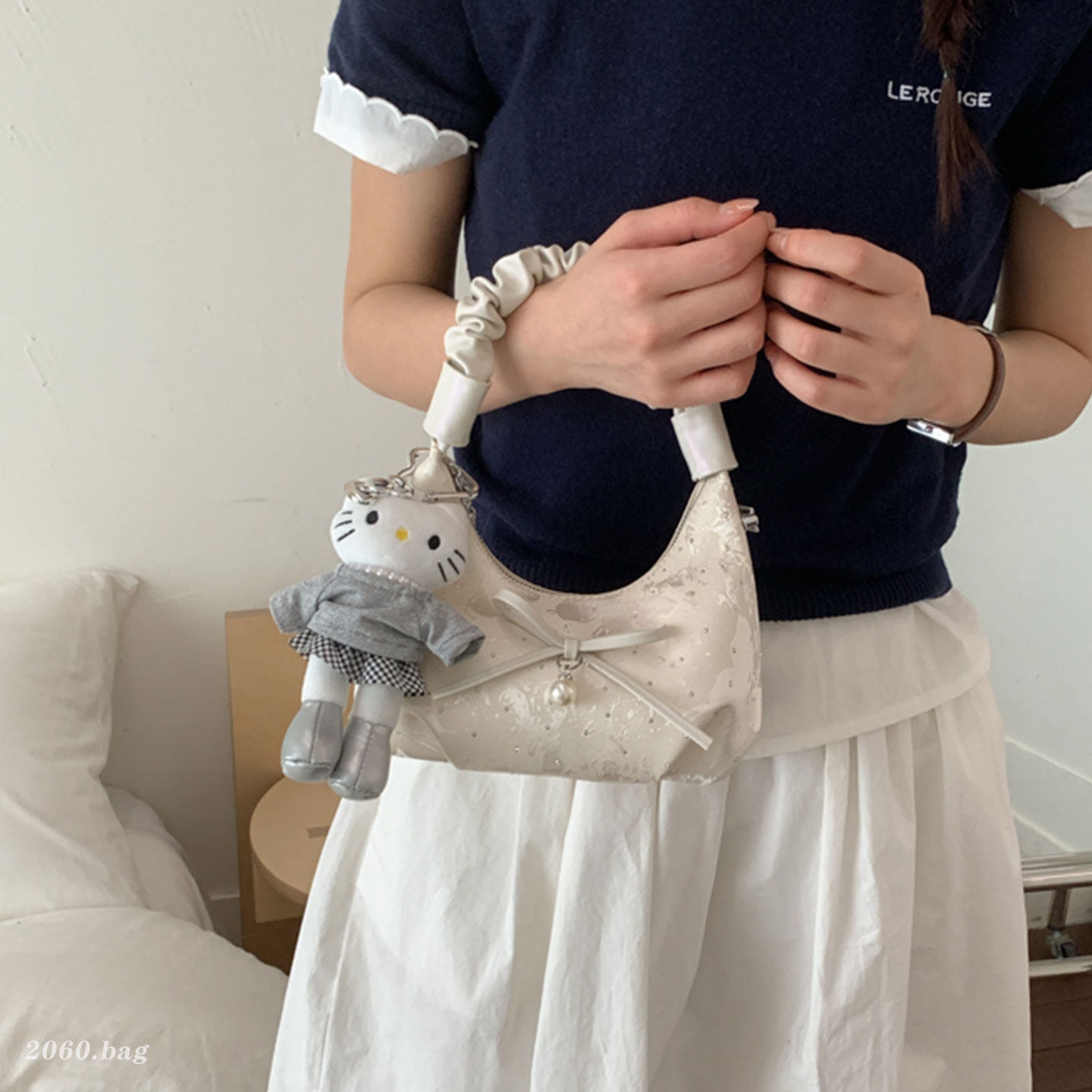 韩版蝴蝶结手提包女式2026新款潮时尚洋气通勤云朵包链条斜挎包,箱包皮具/热销女包/男包,通用款女包,淘宝优惠券,粉丝福利购,淘宝优惠卷