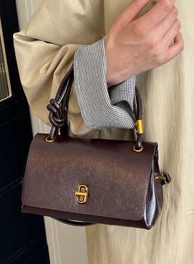 高级质感简约百搭单肩手提包包女2025韩版秋季新款复古时尚高级感