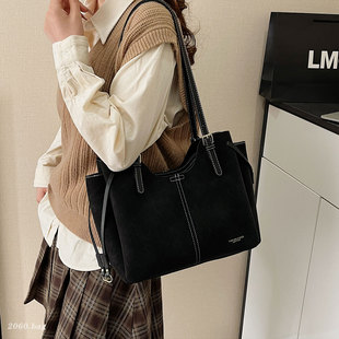 单肩包包 大容量2025新款 超火百搭复古托特包女时尚 潮今年流行爆款