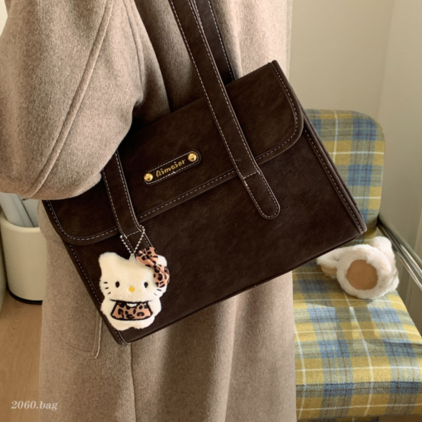 气质时尚单肩手提洋气高颜值百搭简约流行2025冬季女式托特包包