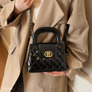 菱格链条百搭气质时尚 小香风2025女简约高级感通勤潮单肩斜跨包