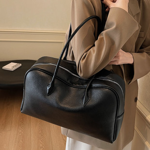 手提通勤单肩包休闲通勤包包 大容量托特包女式 时尚 百搭2025新款