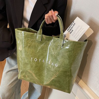 2060高级感果冻色时尚托特包