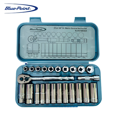 蓝点中飞24件公制套筒组套BLPATSM3824  3/8系列 10mm系列 snapon