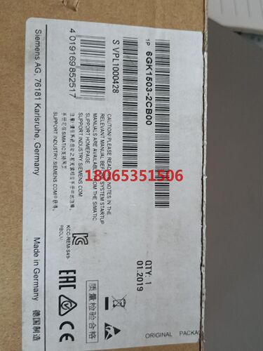 1503-2CB00.原装仅仅开封进口.包装干净整洁