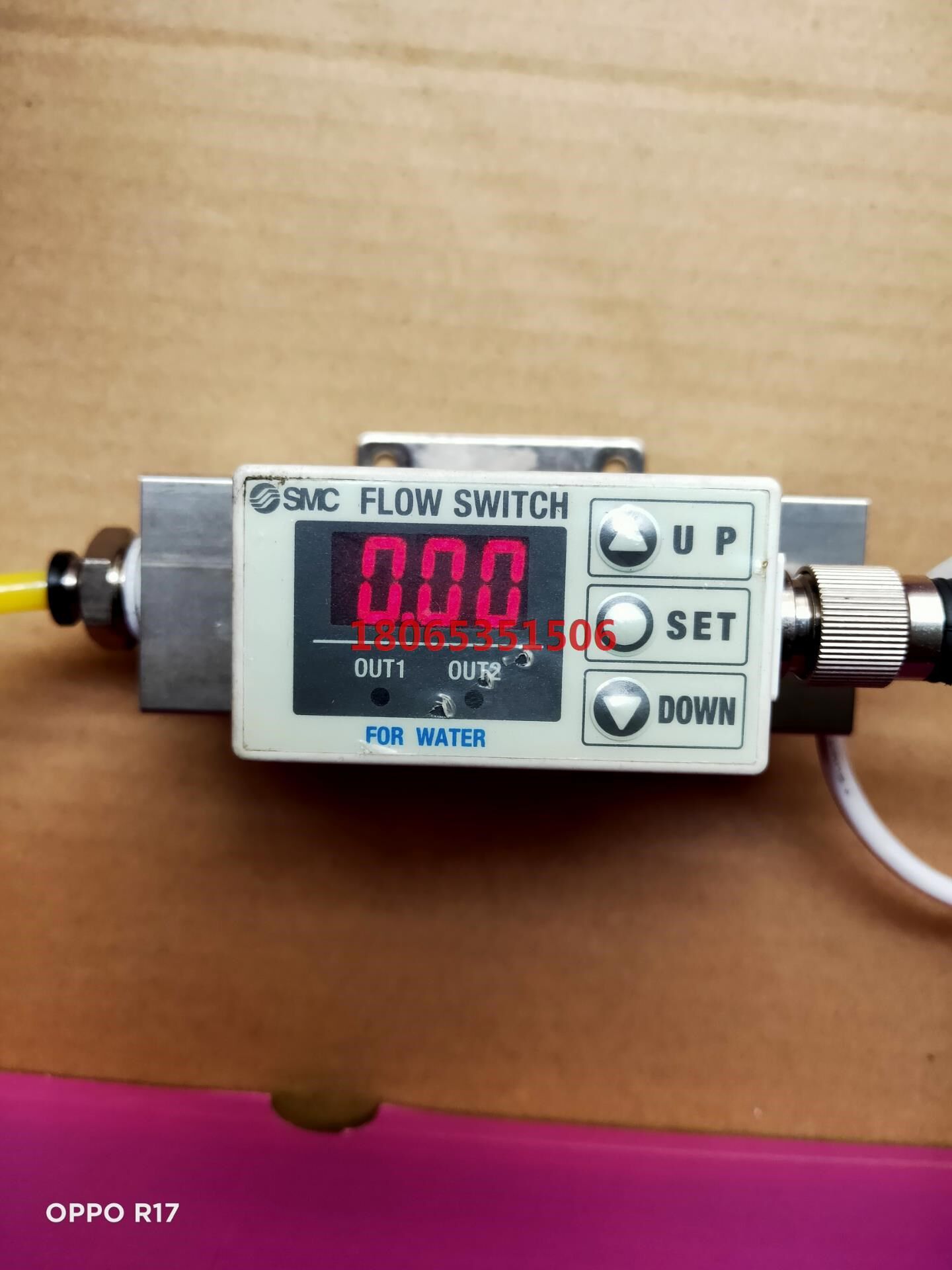 smc流量计 pf2w704-03-27-m  功能正常