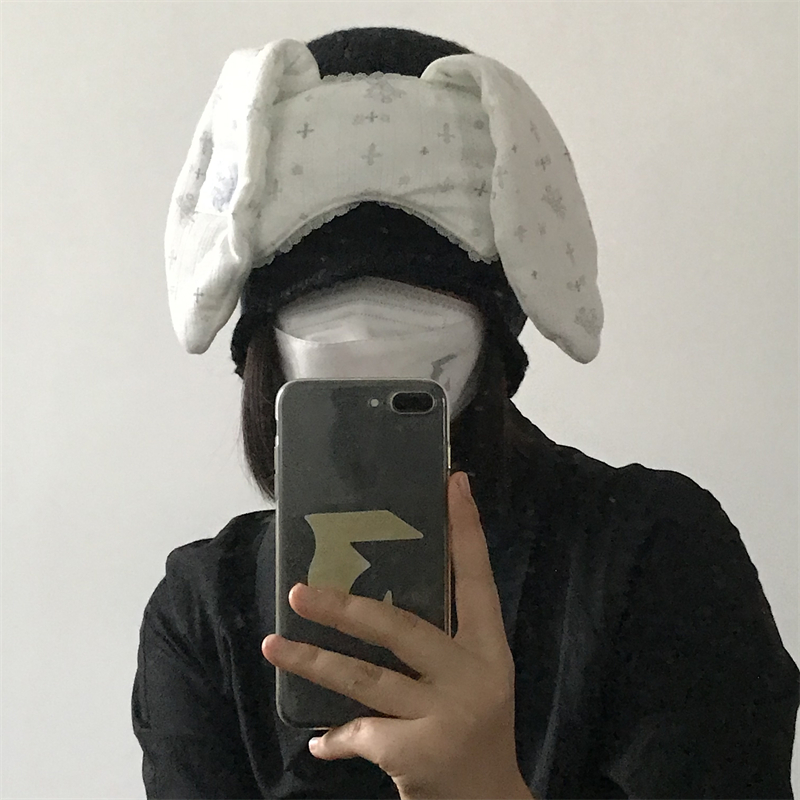 三环路蕾丝可爱甜美印花眼罩助眠