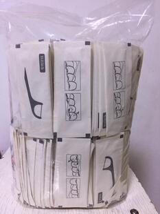 明朗舒美牌弯钩牙线500支家庭装单支独立包装不易断超细乐德同款