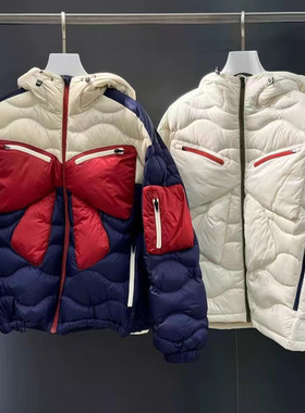 晴乌丫2025冬季新款经典蝴蝶结户外鹅绒羽绒服UY25432Y119175