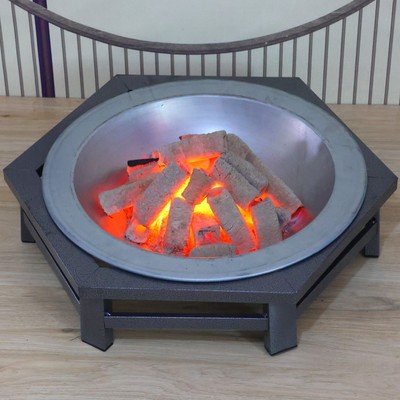 烤火盆家用室内炭盆烧烤架碳火盆炭盆农村户外阳台庭院篝火盆