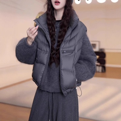 时尚加绒马甲棉服女款