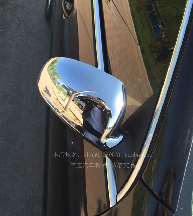 06-18款老款速腾后视镜盖 倒车镜罩装饰防护反光镜改装亮罩壳专用