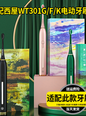 适配Westinghouse西屋电动牙刷头WT-301G/K/F暮光绿成人替换头