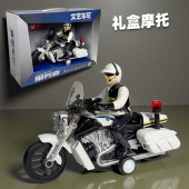 网红儿童音乐故事警察摩托车玩具车惯性滑行警车3岁8岁男孩子礼物