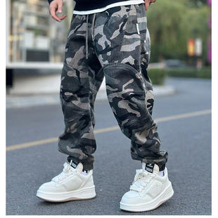 裤 LKT.NINE秋冬厚款 工装 男宽松拉链口袋美式 97291 潮牌束脚休闲裤