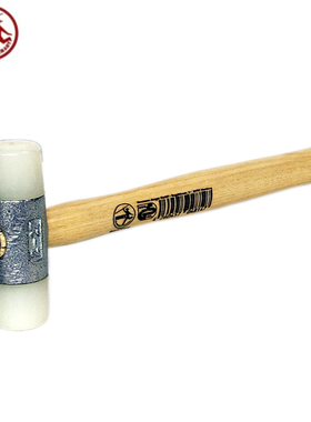 德国HUNTER猎人进白色尼龙胶锤口木柄地板专用安装防震锤子香槟锤