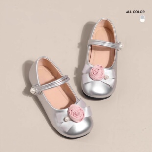 真皮女童小皮鞋儿童公主鞋2026春秋洋气女孩玛丽珍单鞋配礼服软底