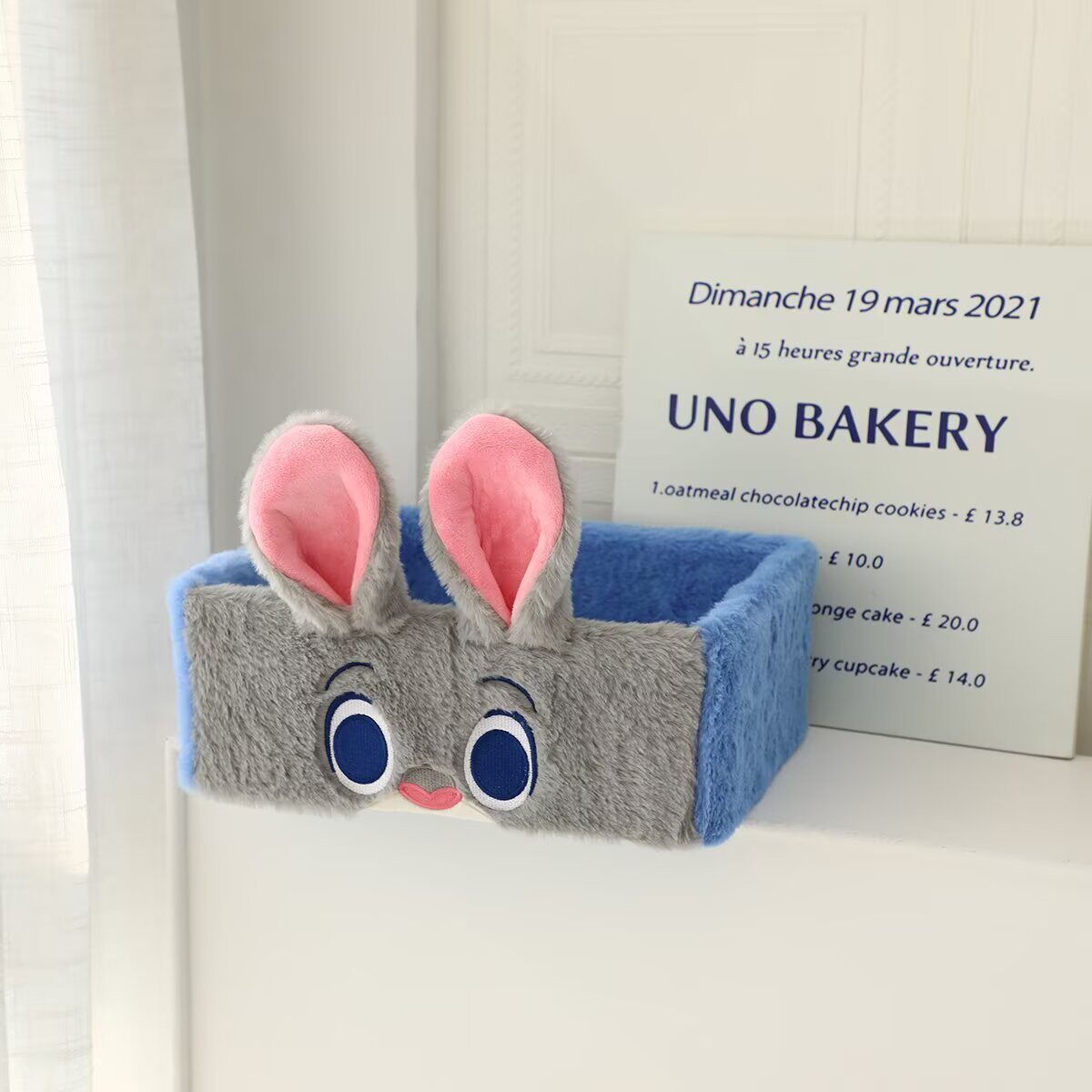 兔子警官桌面收纳盒杂物整理可爱疯狂动物城尼克桌面零食收纳框女