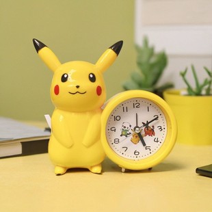 皮卡丘闹钟儿童可爱精灵宝可梦卡通闹铃起床学生闹表卧室书桌摆件