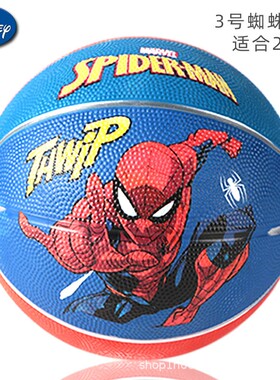 儿童蜘蛛侠橡胶篮球3号5号球男孩子卡通蜘蛛人拍拍球皮球玩具球类