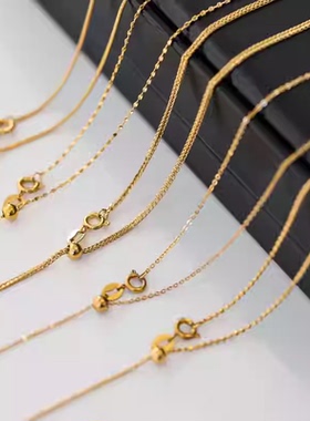 可穿吊坠~不掉色镀18K金项链