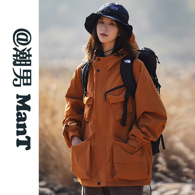 潮牌日系春秋季多口袋外套