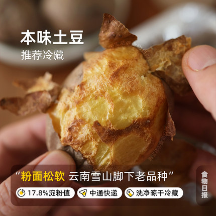 食物日报云南老品土豆红皮黄心粉糯沙面低热量减脂期优质代餐碳水