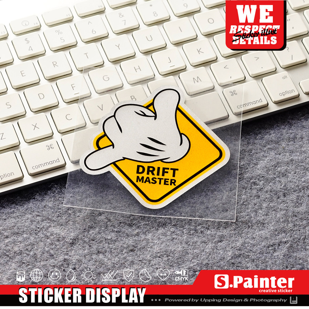 jdm卡通划痕遮盖反光贴