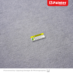 SP车贴JDM创意改装警示内饰后视镜随意贴划痕反光头盔小号贴纸