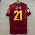 2012 Spain Home Jersey #21 + 2 Armbands