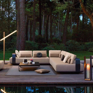 户外沙发铝合金售楼部园林设计师软装 酒店别墅庭院家具室外座椅