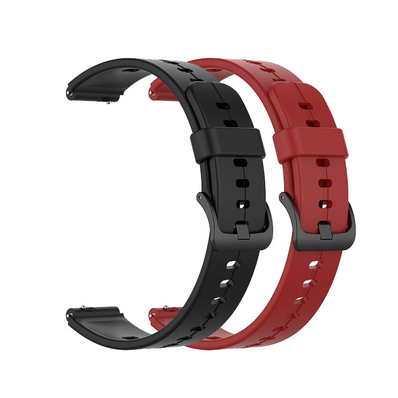 黑色 36通用硅胶特惠水洗b款16mm替防汗b华为智能手环夏季换表带