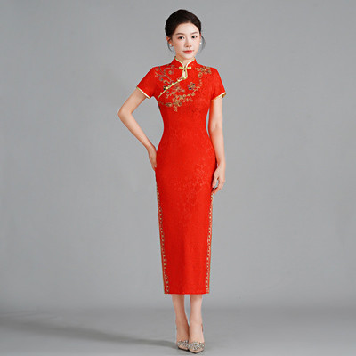 复古回娘家长旗袍礼仪