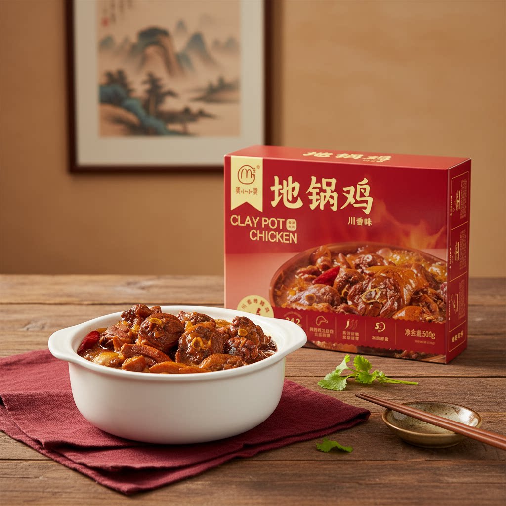 莫小小莫地锅鸡火锅鸡鸡公煲加热即食成品菜预制菜鲜香美味速食