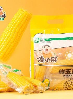 傻小胖甜糯玉米即食东北玉米新鲜真空苞米家庭实惠装