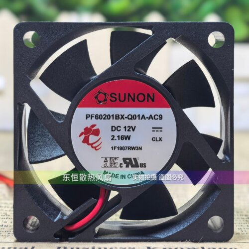 SUNON建准 PF60201BX-Q01A-AC9 12V 2.16W 6020 6CM 机箱散热风扇