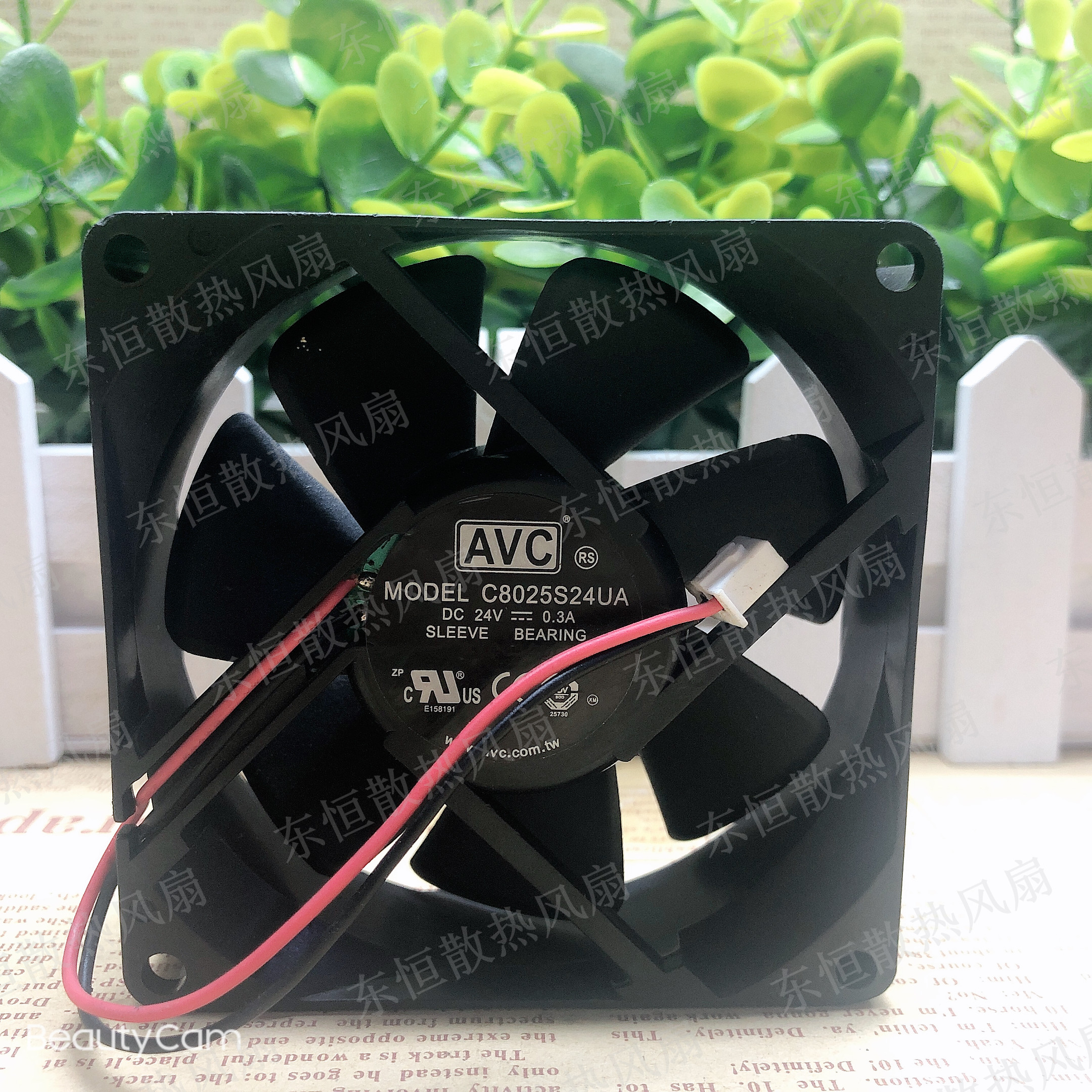 原装AVC C8025S24UA 8025 24V 0.3A 8CM  大风量 变频器 散热风扇