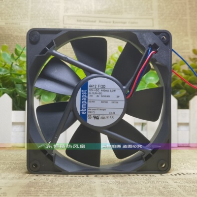 原装EBMPAPST 4412F/2D 12CM 12V 5.3W 12025 高端变频器散热风扇