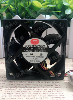 原装千红 CHD6012ES-AH 6CM6020 12V 0.30A 4针PWM 静音 散热风扇