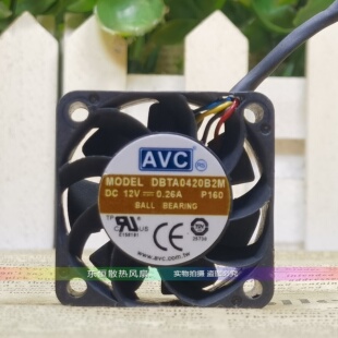 原装AVC DBTA0420B2M 4020 12V 0.26A 4cm  服务器 暴力 散热风扇
